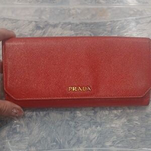 Prada Red Women's Wallet